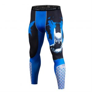 Men’s DC Batman 3D Leggings, Superheroes Compression Pants